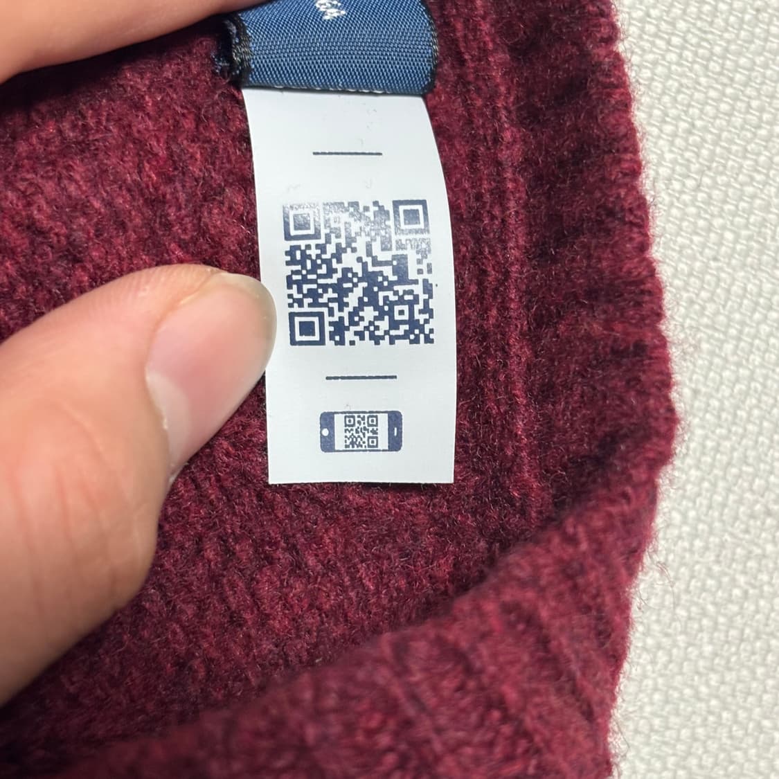 L 폴로랄프로렌 캐시미어 버건디 케이블 가디건 상품이미지5