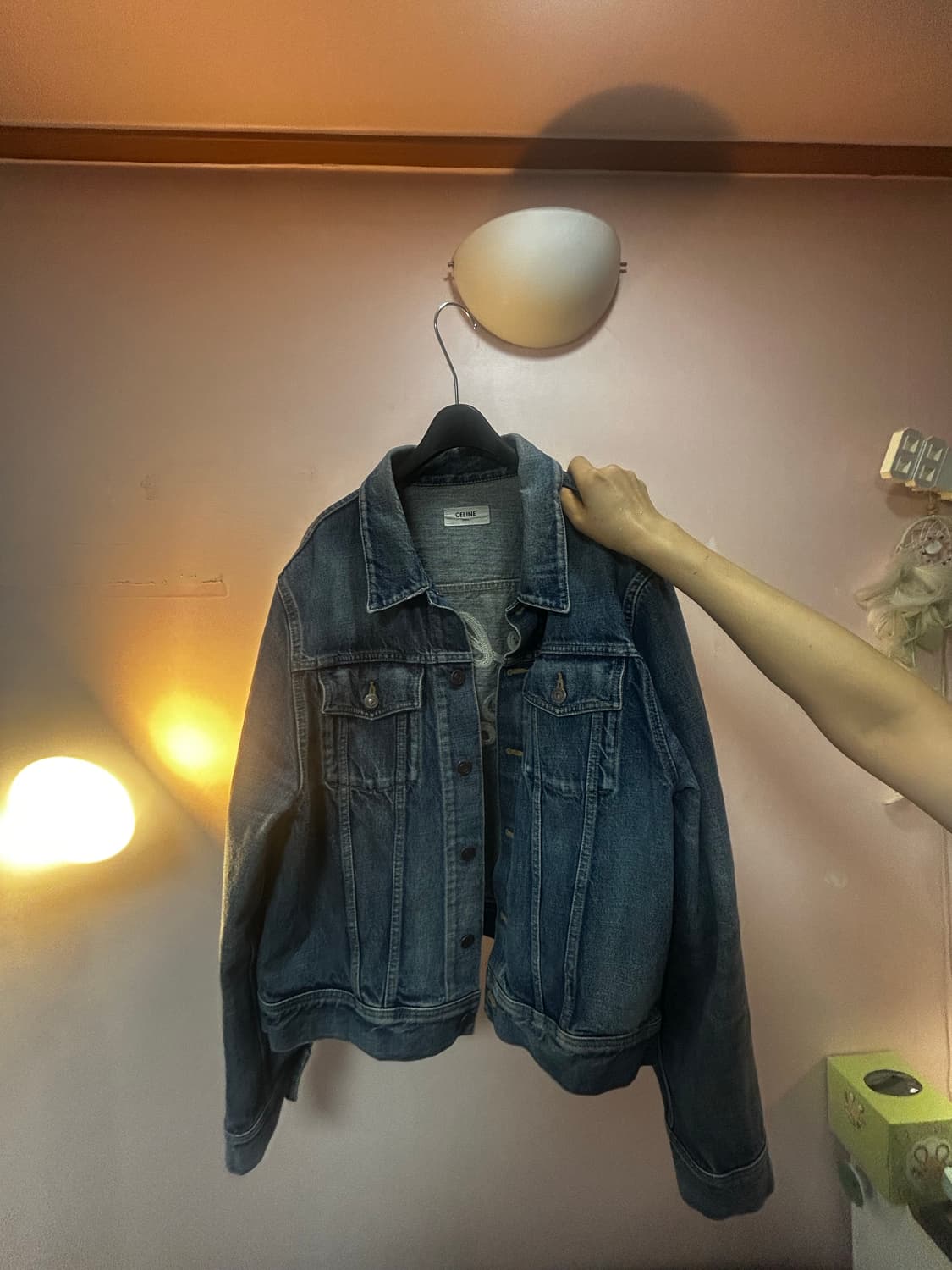 셀린느 로고 청자켓 xl 상품이미지1