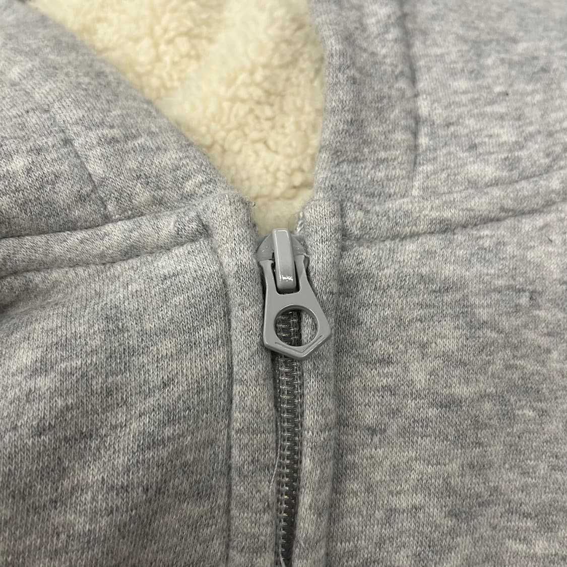 갭 양털 체크 로고 후드집업 상품이미지7