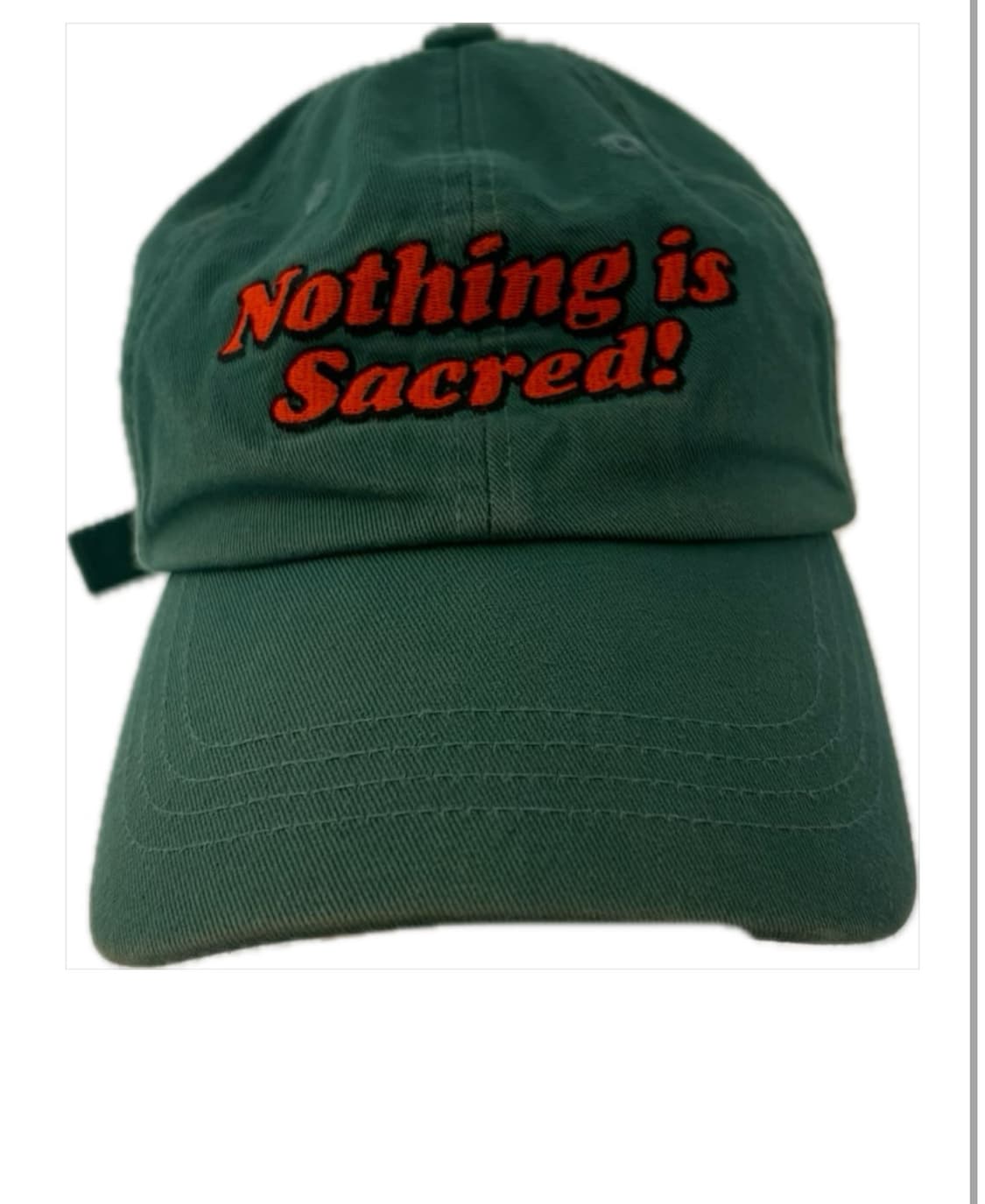 미스치프 Nothing is sacred! 그린 볼캡 상품이미지1