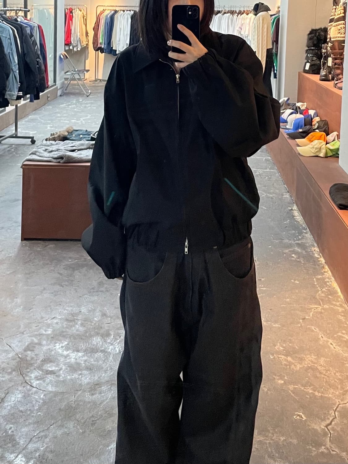 앤드모어 투웨이 크롭 블루종재킷 H897 상품이미지1