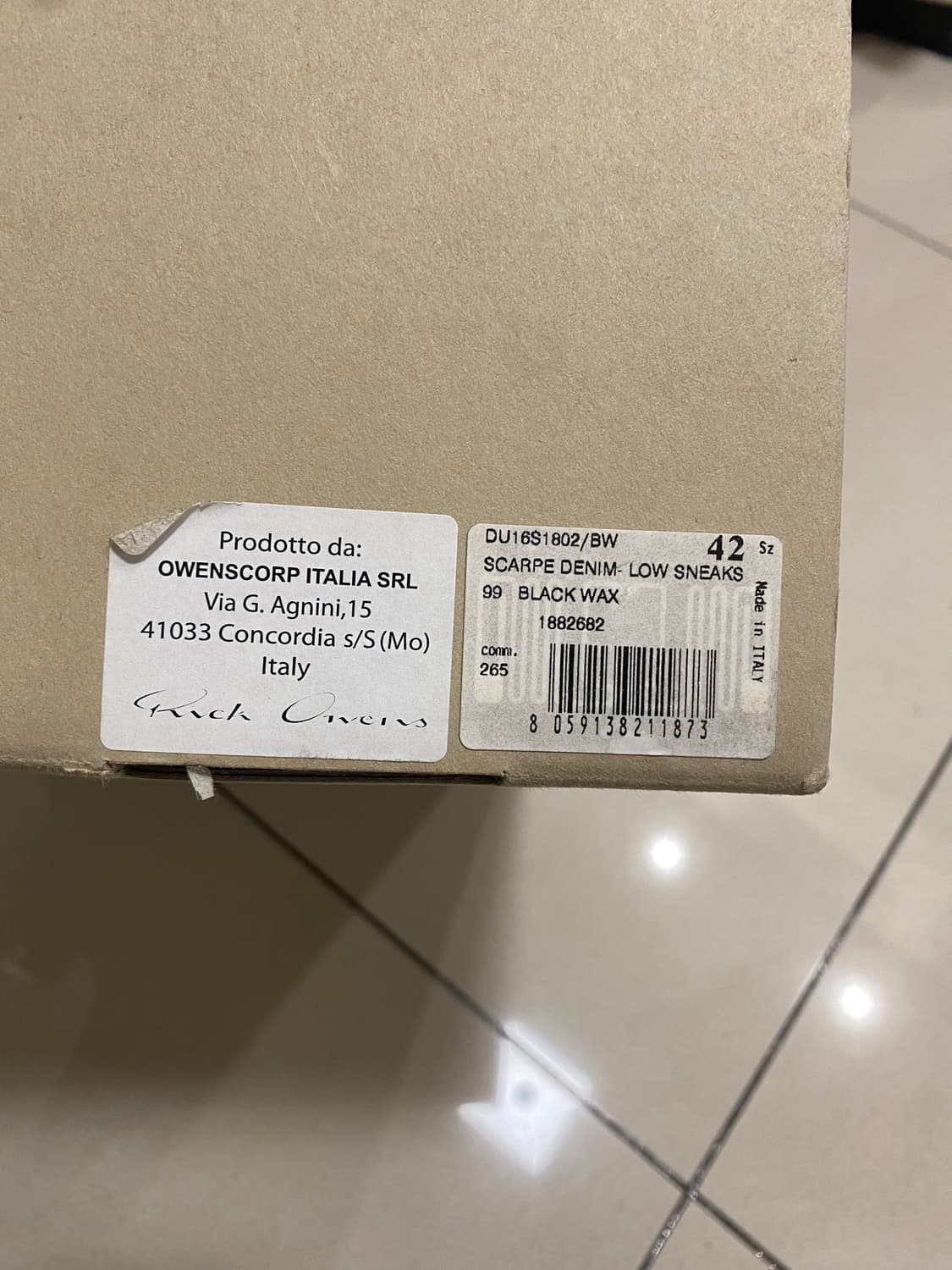 릭오웬스 컨버스 로우 상품이미지5