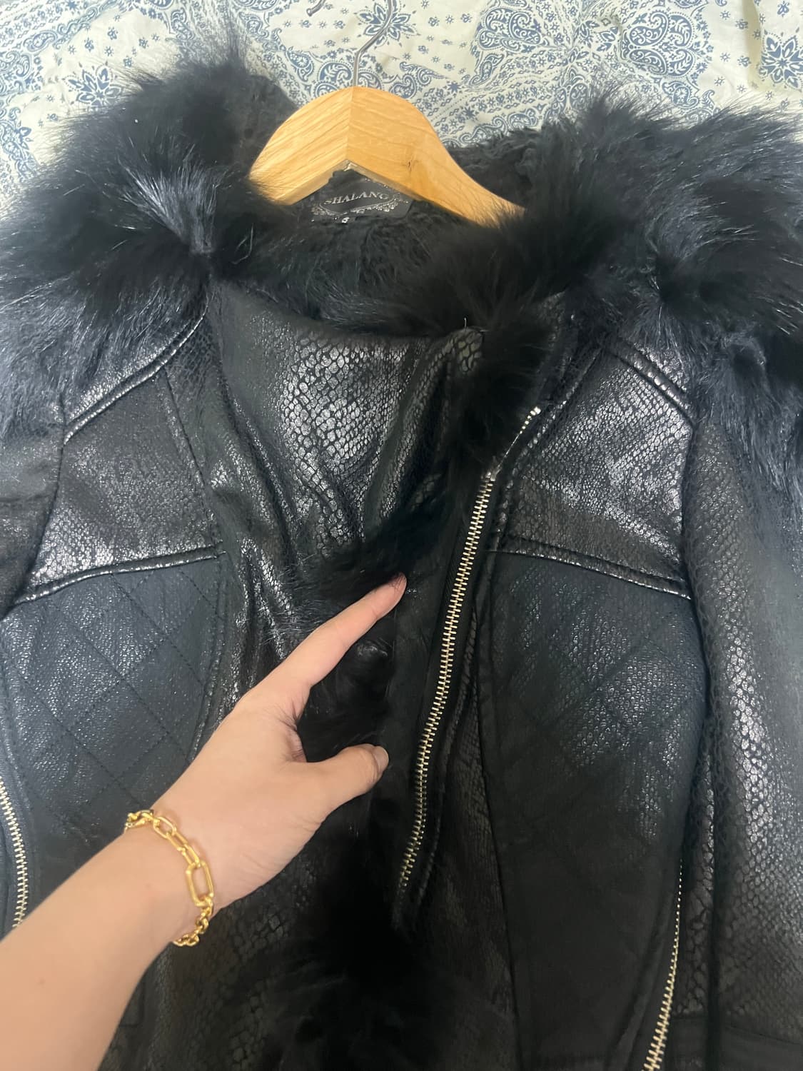 Shalang 샤랑 빈티지 파에톤 무스탕 자켓 상품이미지5