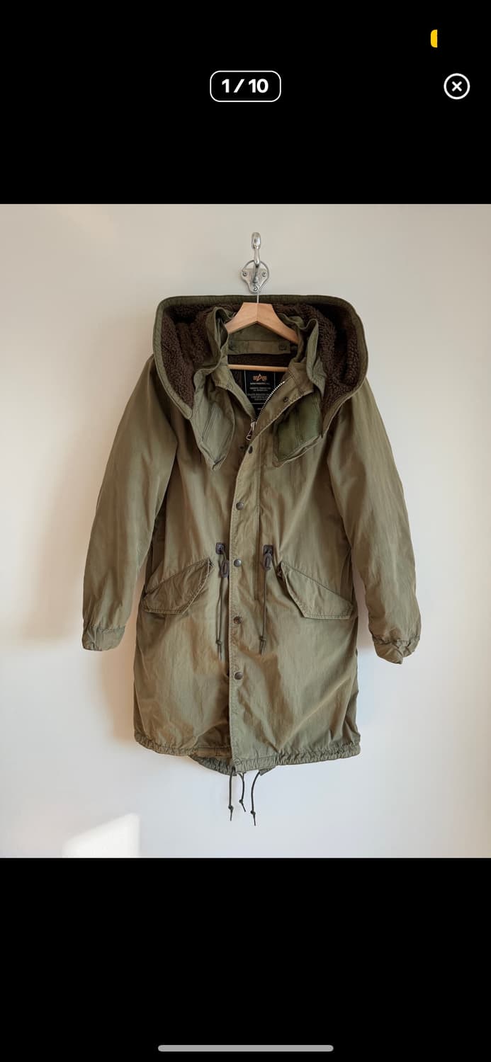 저널스탠다드 X 알파인더스트리 피쉬테일 야상 상품이미지1