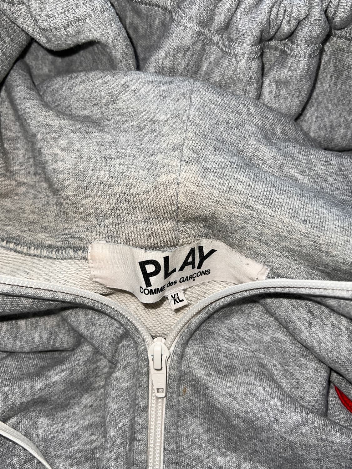 꼼데가르송 그레이 후드집업 상품이미지4