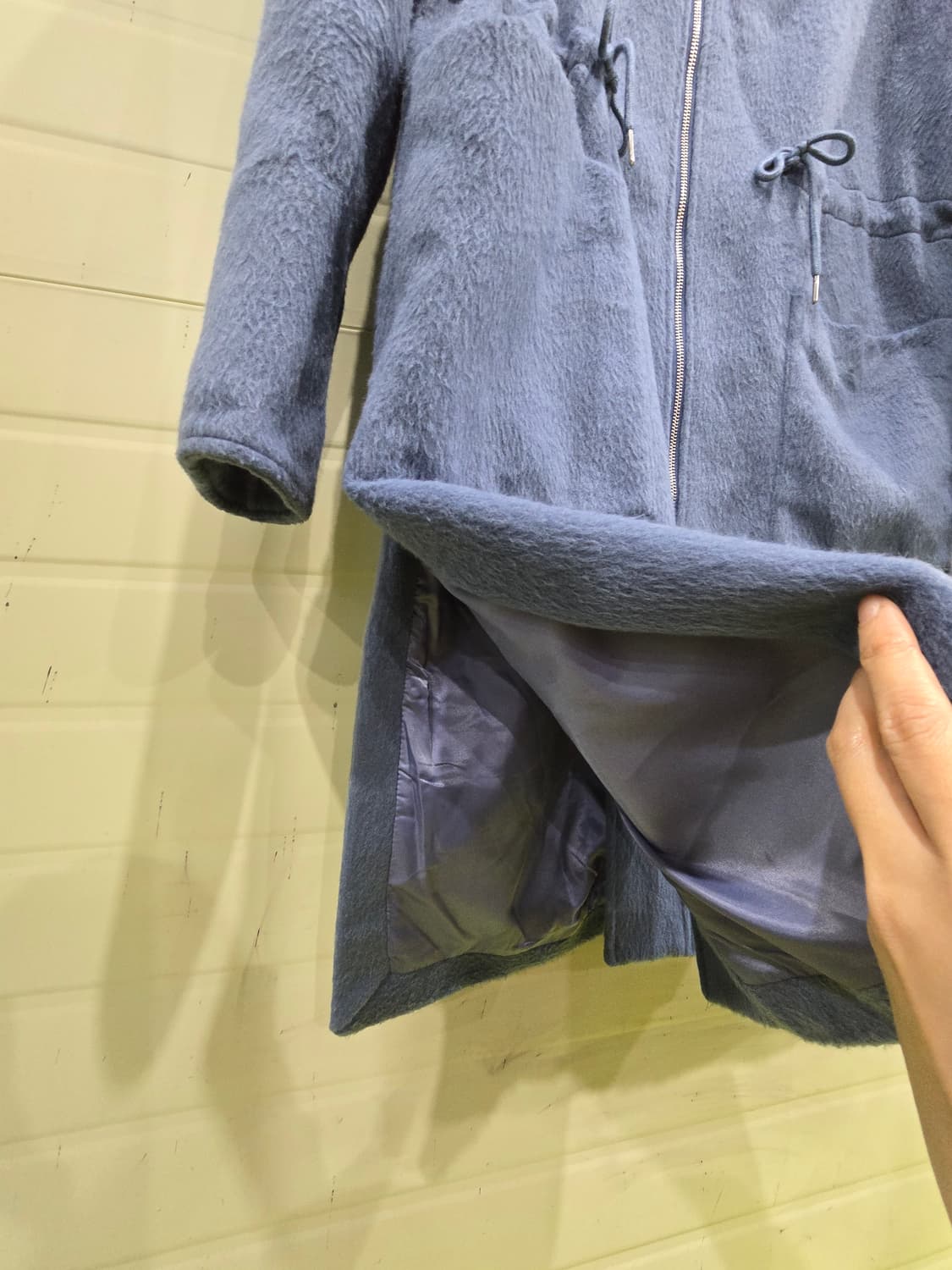 Zhimo 퍼 후드 롱 코트 XL  상품이미지6