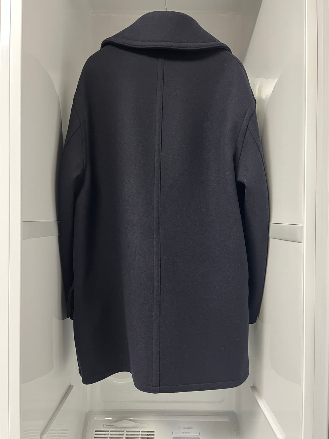 솔리드옴므 네이비 오버핏 하프코트 48사이즈 상품이미지2