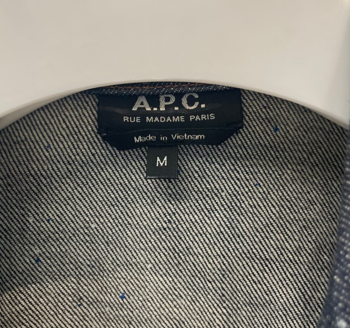 APC X 24S  페인팅 데님 자켓 상품이미지4