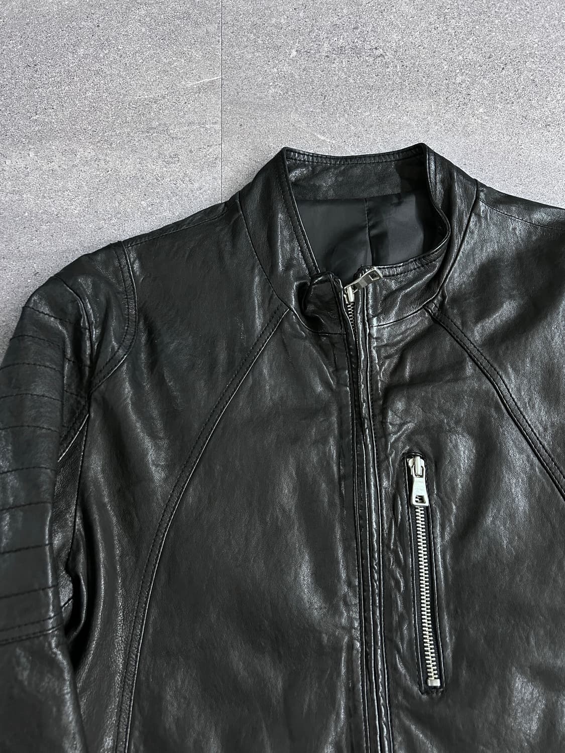 이탈리안 퀼티드 판넬 램스킨 자켓 상품이미지6