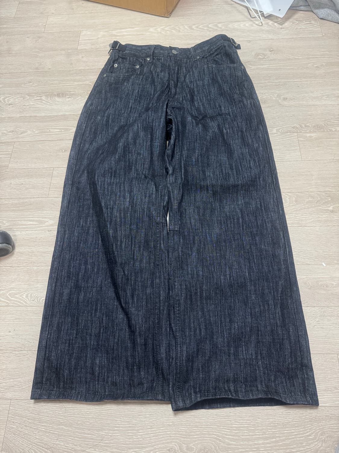 [2] 폴리테루 고시마 데님팬츠 슬럽 인디고 상품이미지2