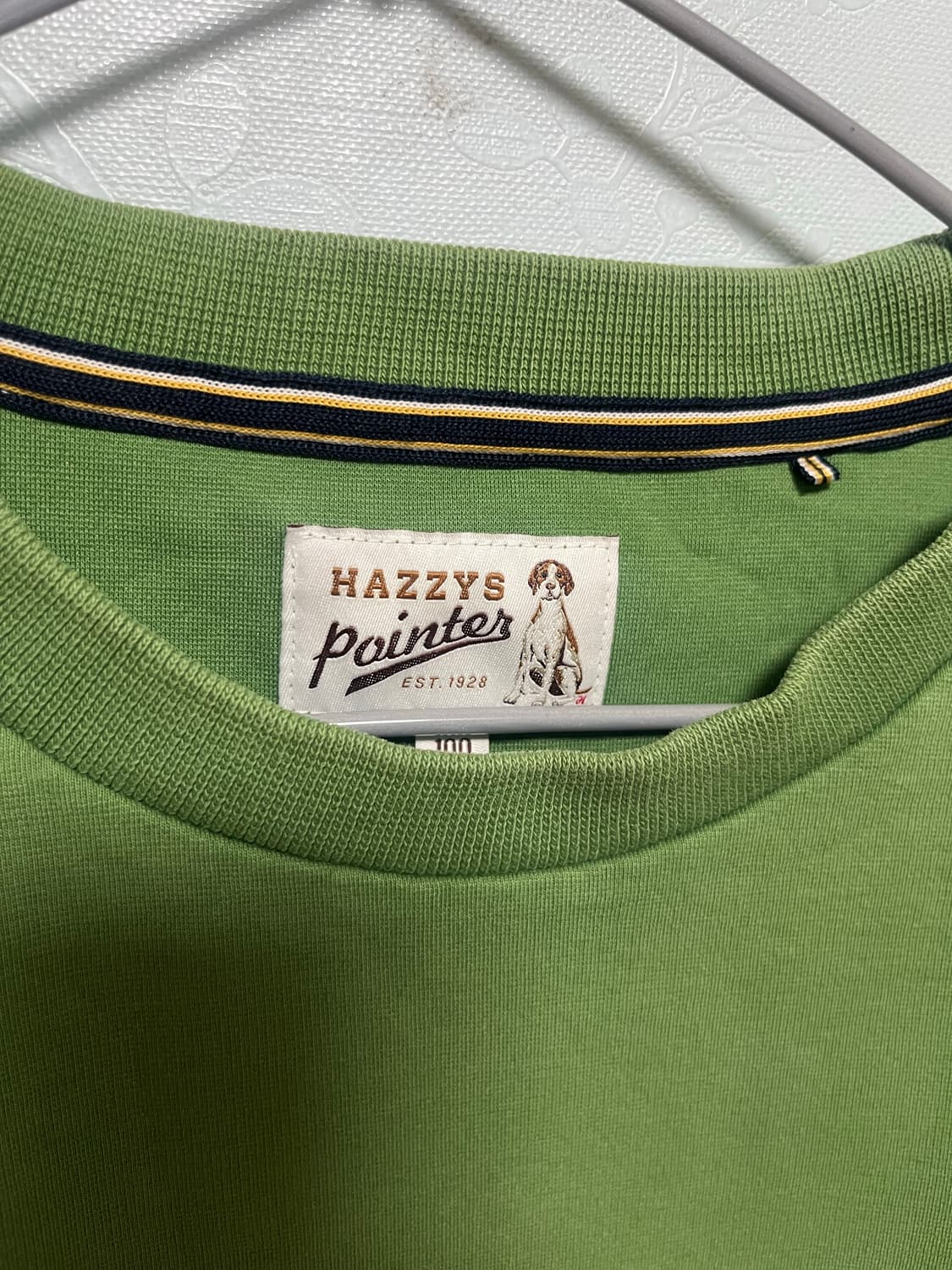 헤지스 올리브 그린 맨투맨 티셔츠 상품이미지4