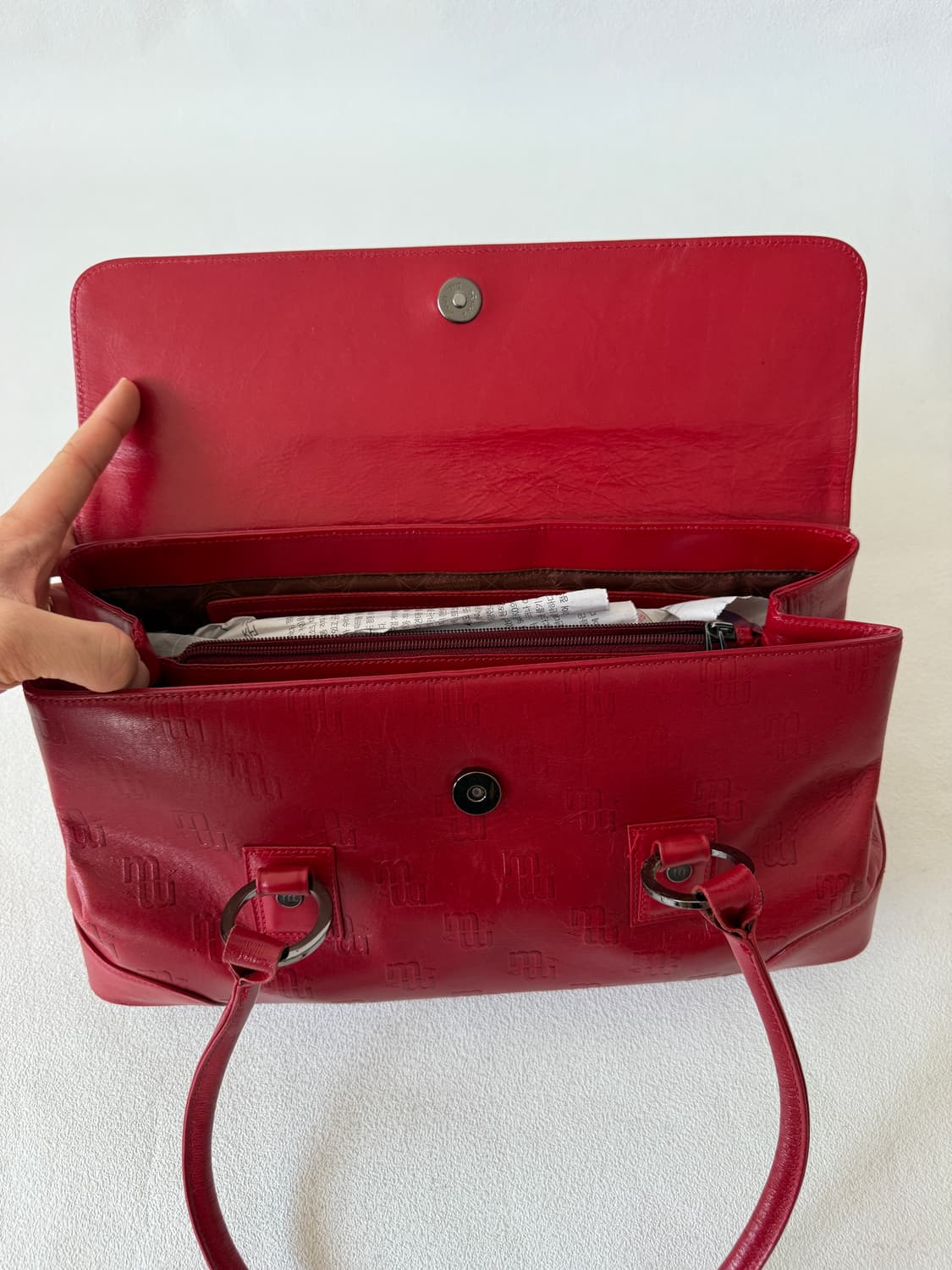 Pre owned 레더 숄더백 상품이미지8