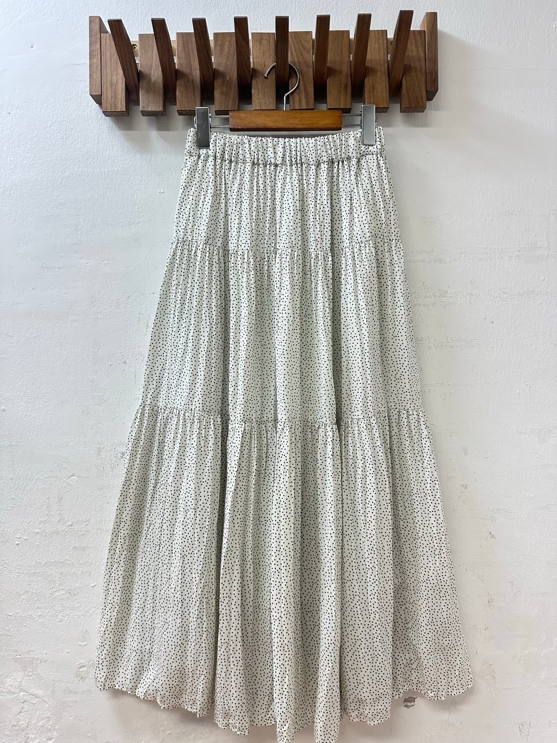 일본빈티지 어반리서치 도트 땡땡이 티어드 롱 스커트 상품이미지1