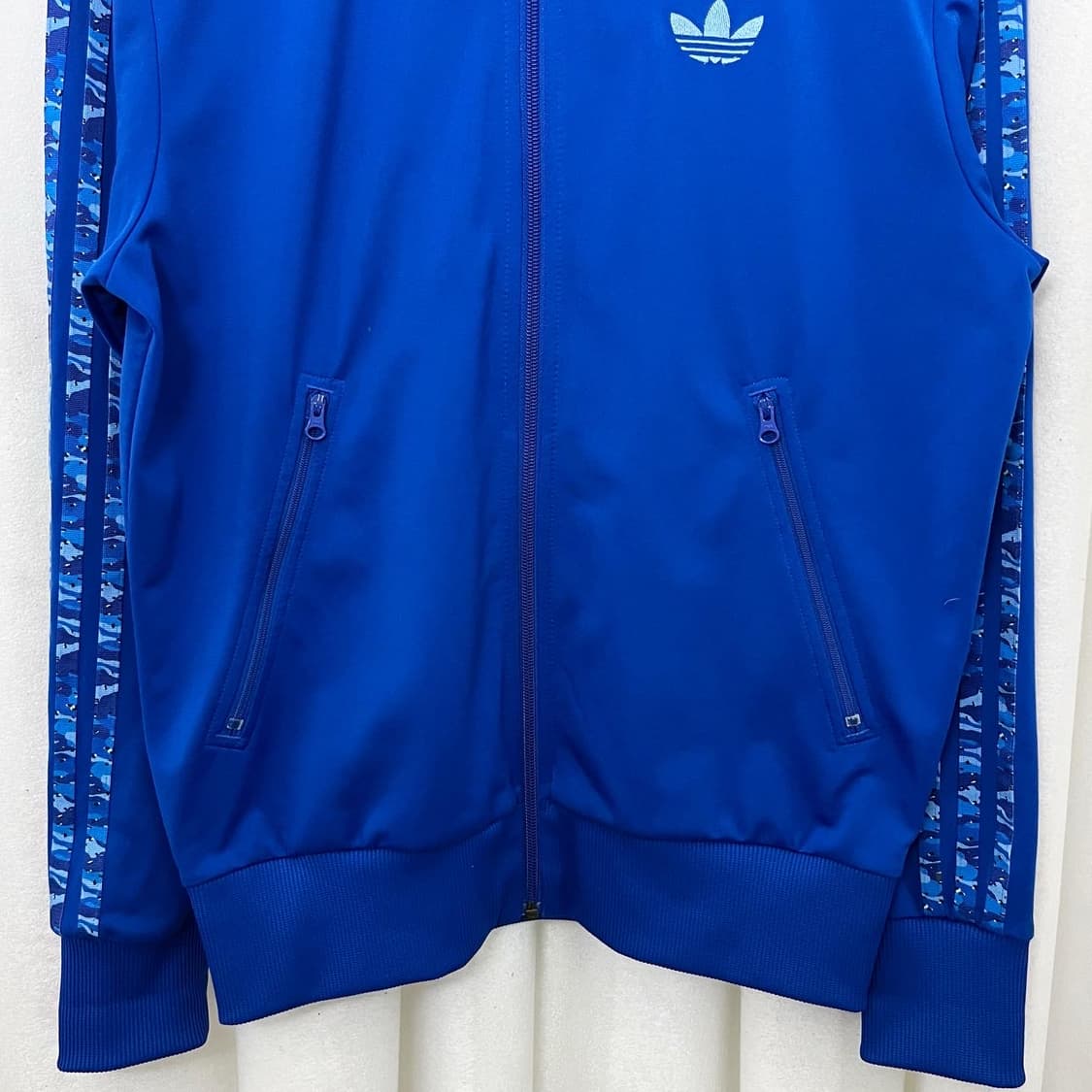 아디다스 블루 패턴 삼선 져지 상품이미지4