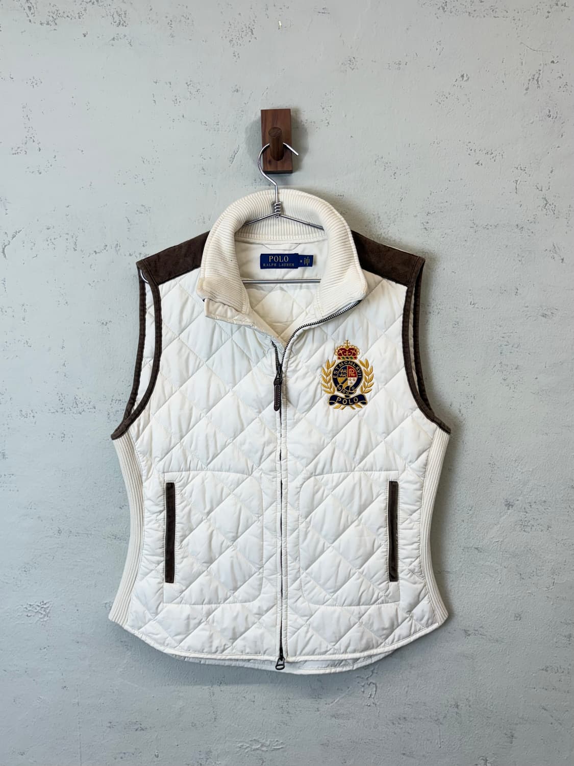 폴로랄프로렌 퀼팅 베스트 아이보리 상품이미지1