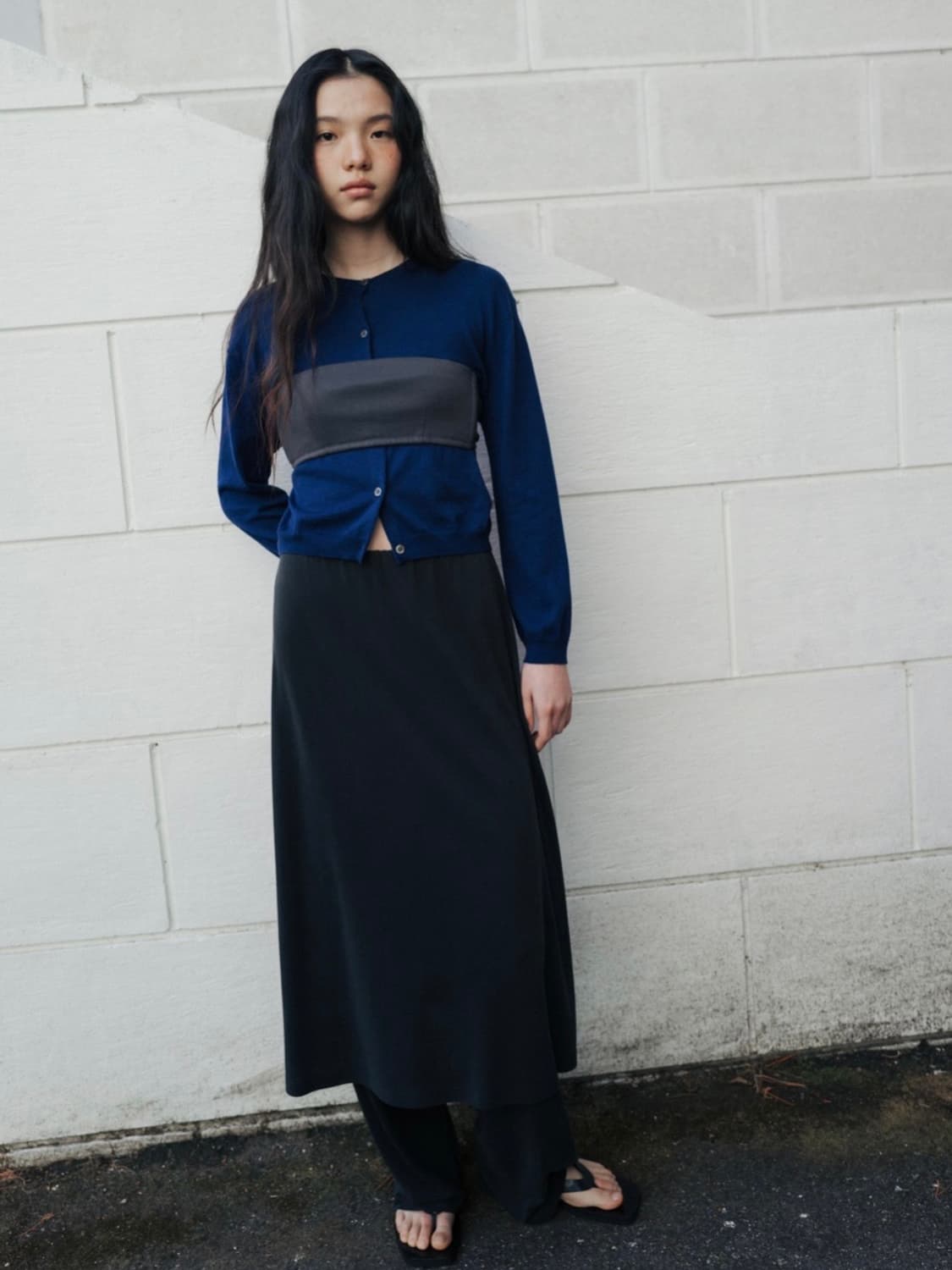 모노하 레이어드 치마 바지 상품이미지1