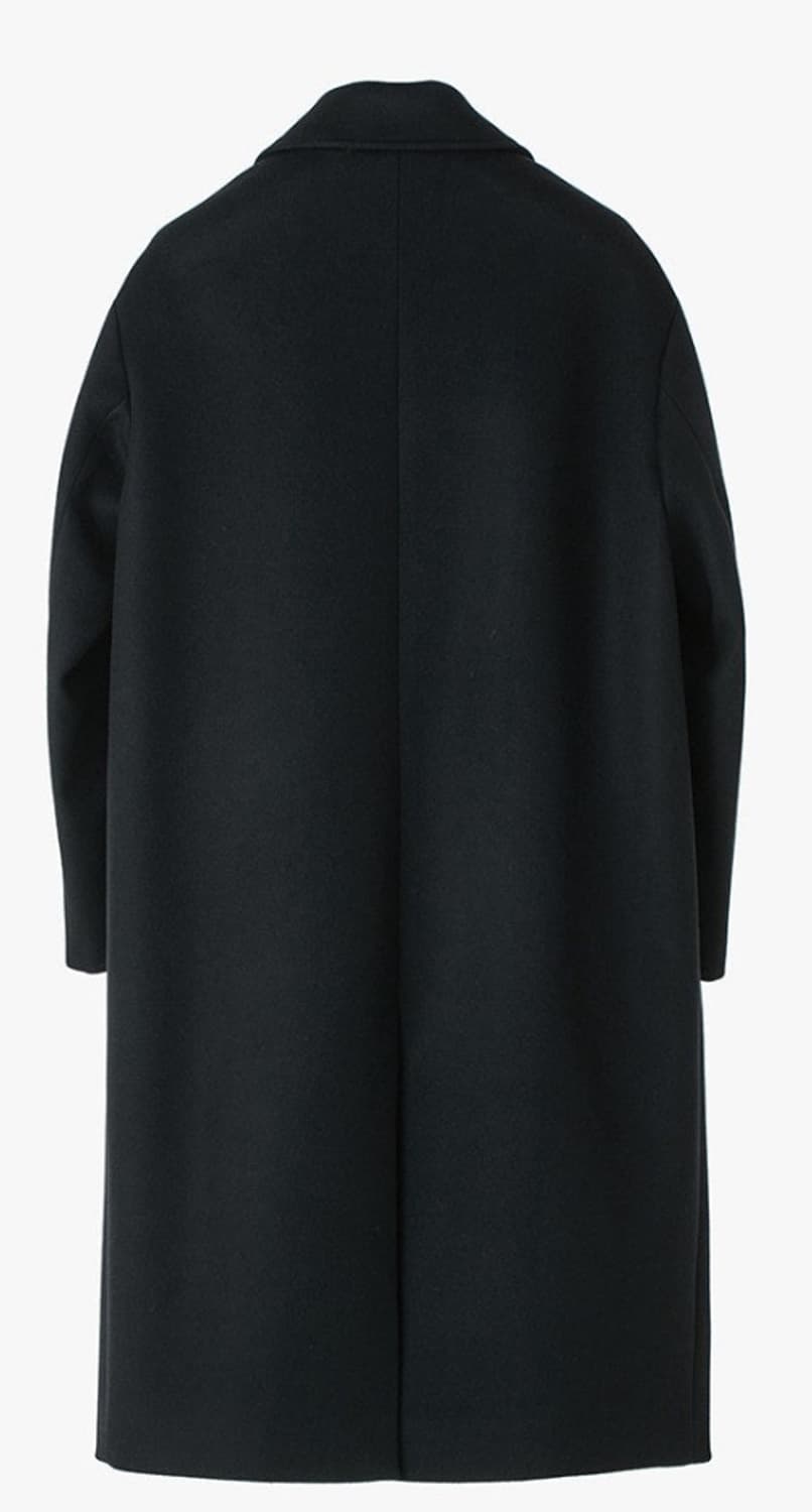쿠어 coor 캐시미어20 오버핏 더블롱 코트 블랙 S 상품이미지2