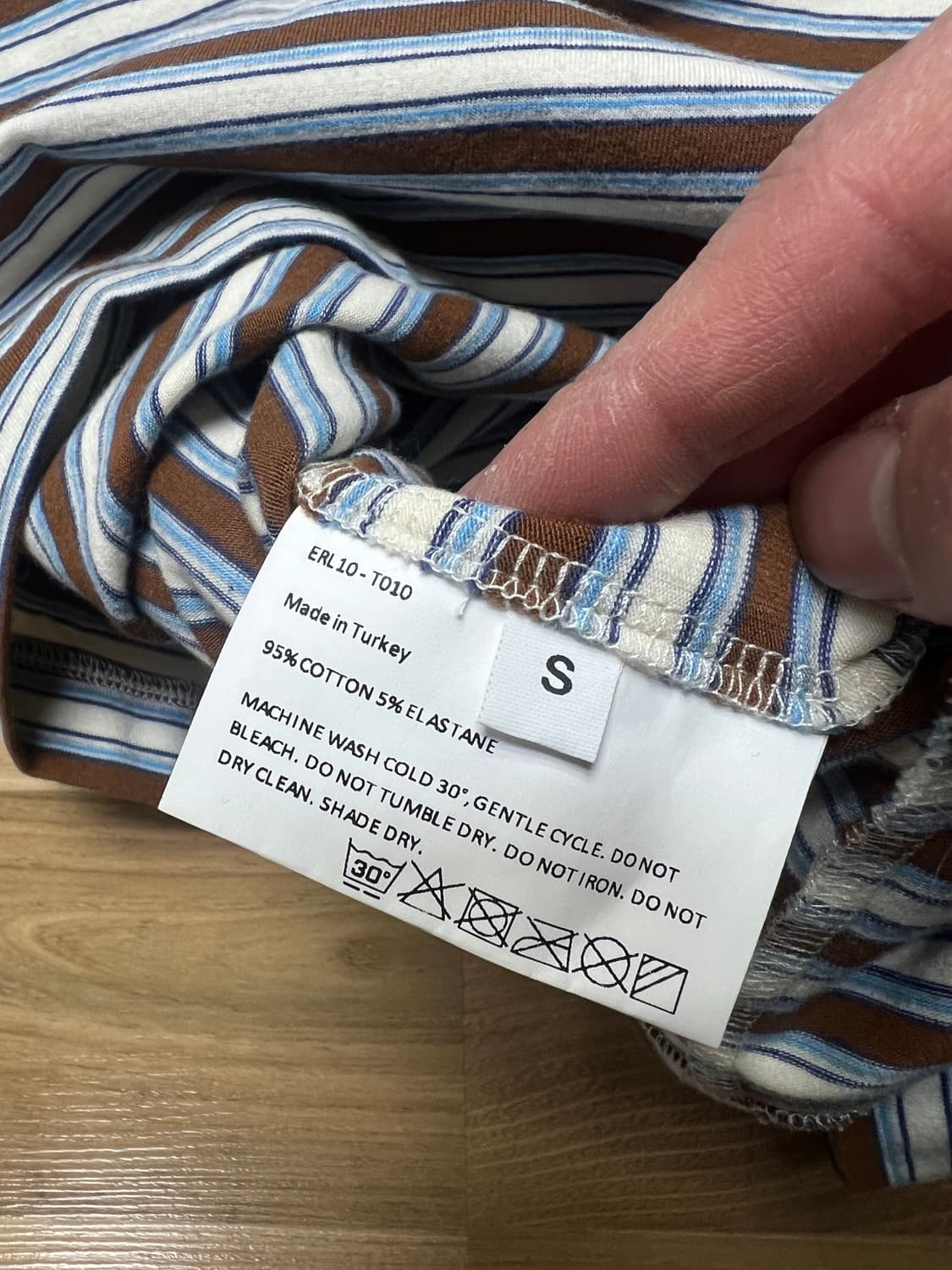 ERL 스트라이프 티셔츠 S 상품이미지4