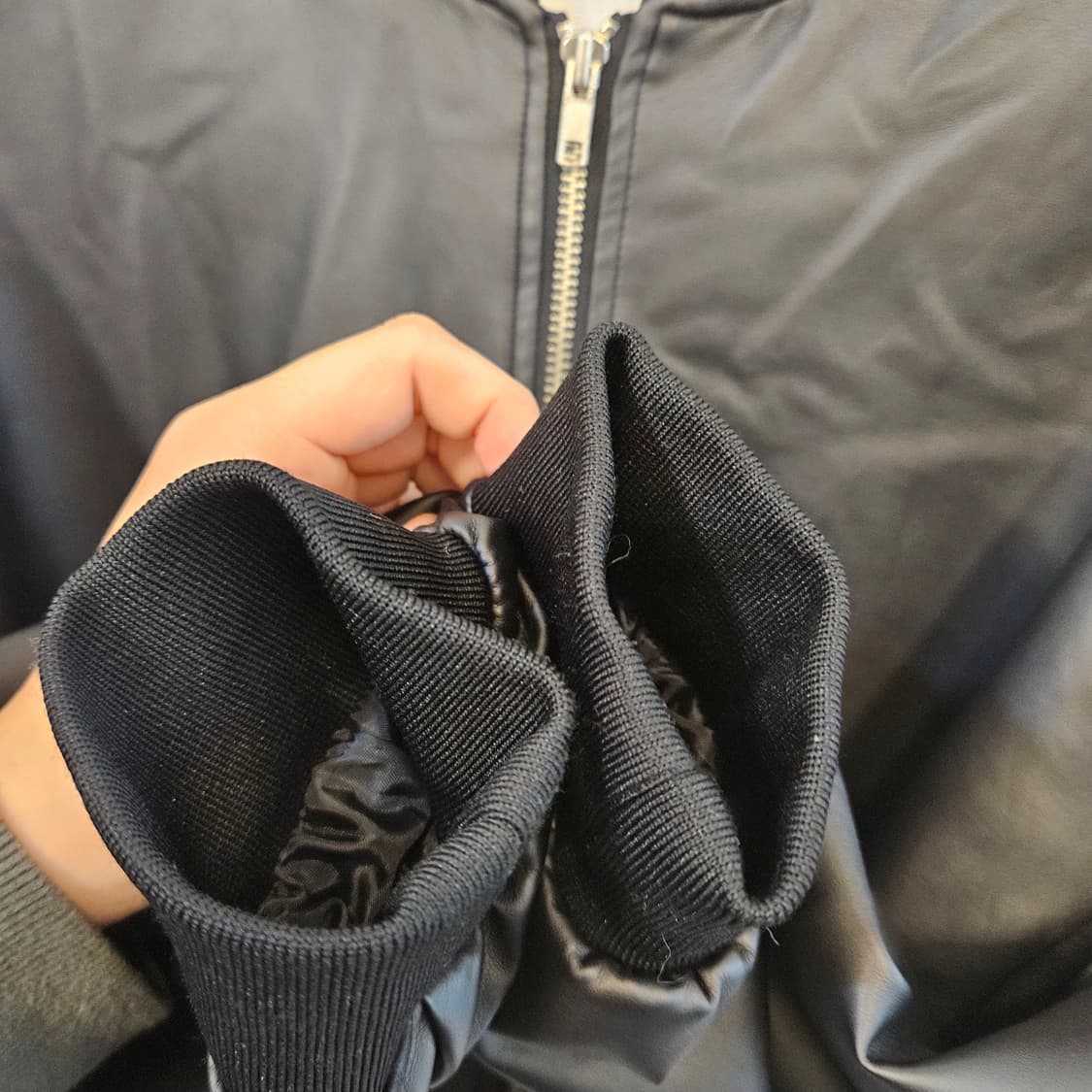 실측100(L)빈티지 오버핏 레자 가죽자켓 상품이미지3