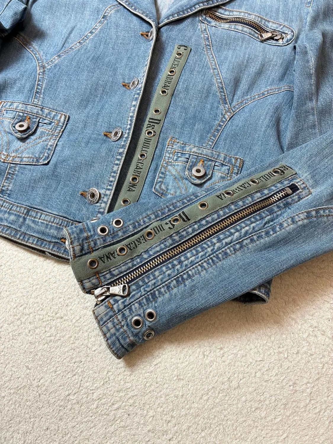 돌체앤가바나 00's 유틸리티 락펑크 데님 자켓 PN7133 상품이미지5