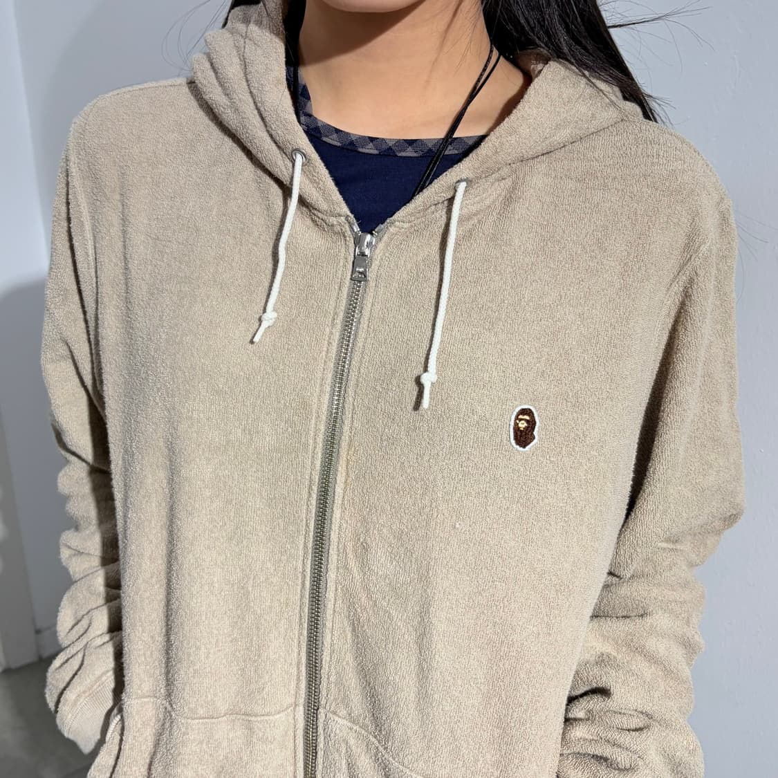 00s 베이프 원포인트 테리 후드집업 상품이미지2