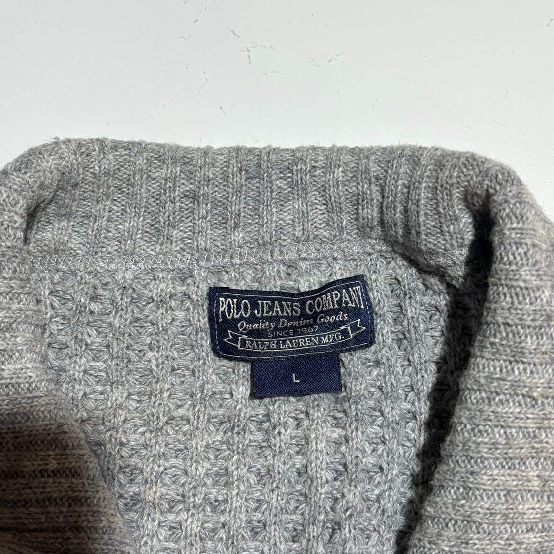 폴로 진스 그레이 니트 집업  상품이미지4