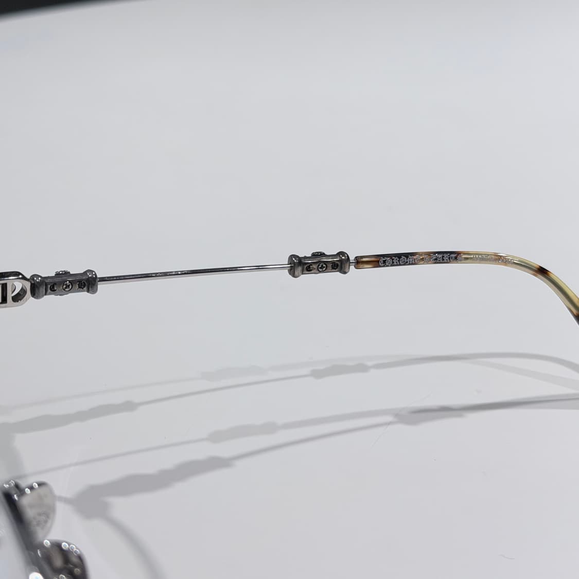 (A+/OS) / 크롬하츠 부바 아시안핏 샤이니 실버 골드 플레이트 안경 상품이미지8