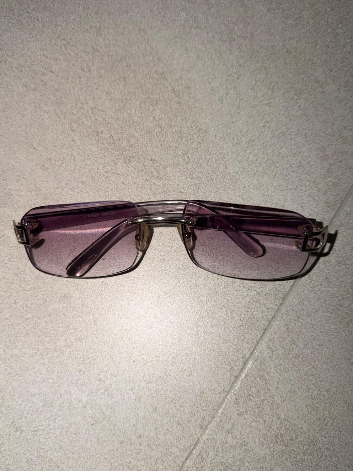 애쉬 퍼플 긱시크 빈티지 안경 상품이미지1