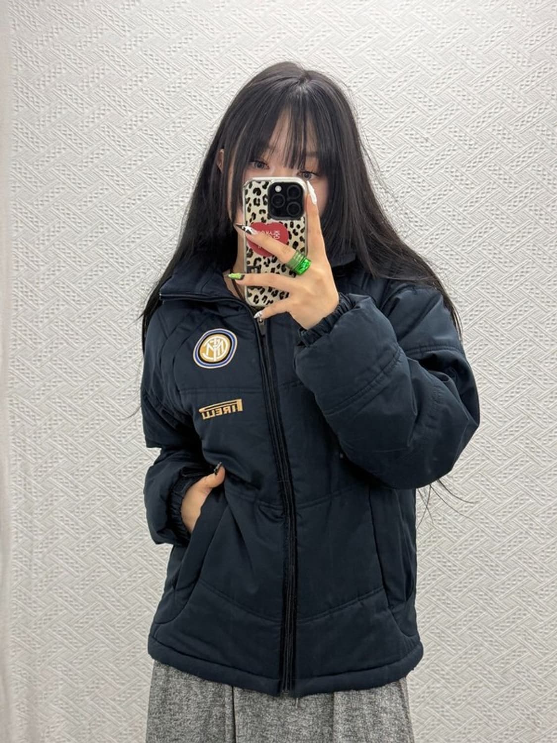 나이키 인터밀란 피렐리 올드스쿨 경량 패딩 자켓 XS C08491 상품이미지1