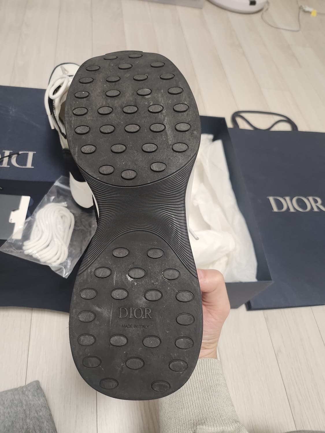 디올 오블리크 b25 스니커즈 42사이즈 상품이미지5