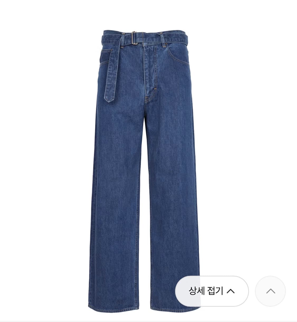 오라리 인디고 셀비지 라이트웨이트 벨티드 데님 (size3) 상품이미지1