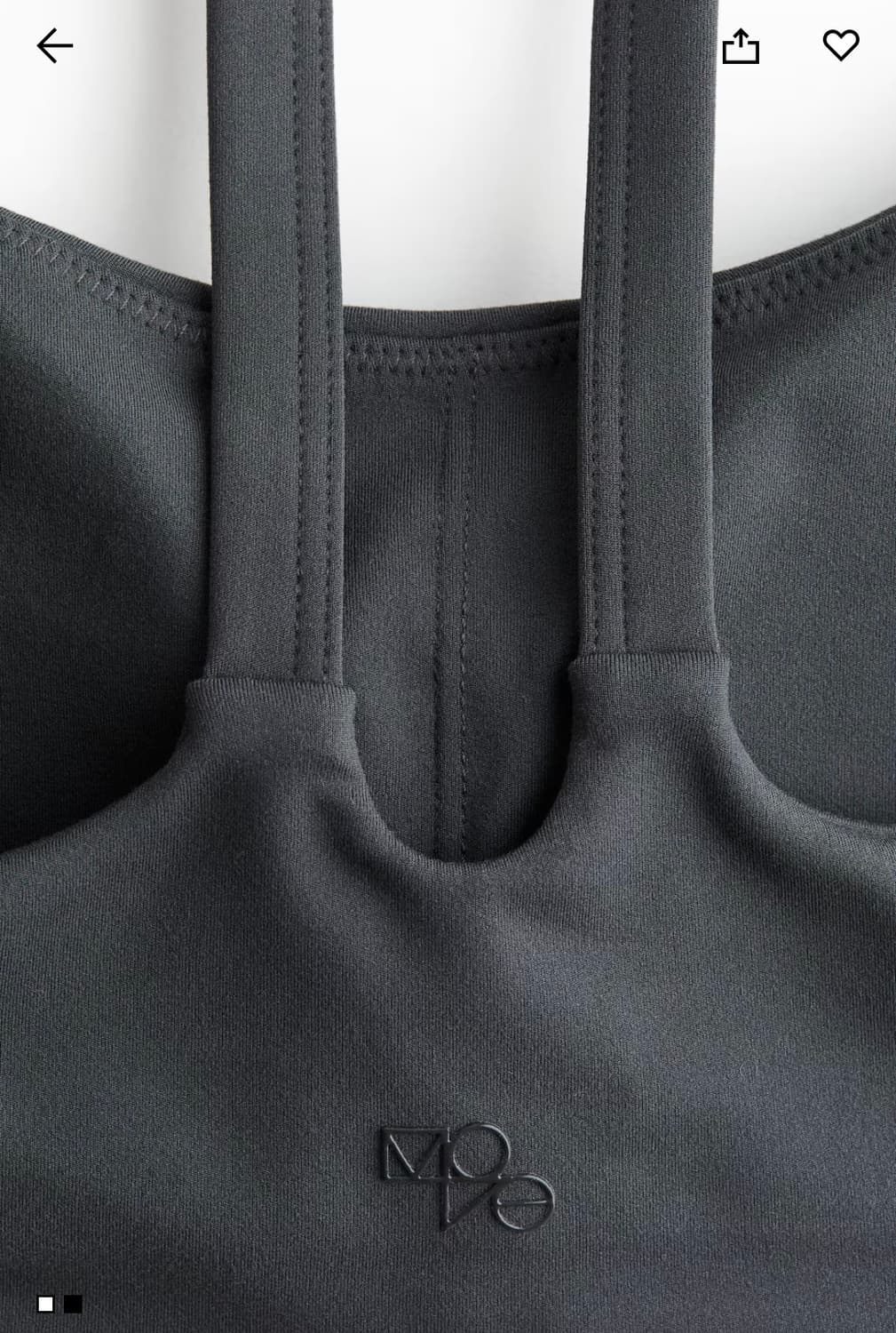 H&M 스포츠 브라 / 스포츠 플레어 레깅스 다크 그레이 상품이미지7