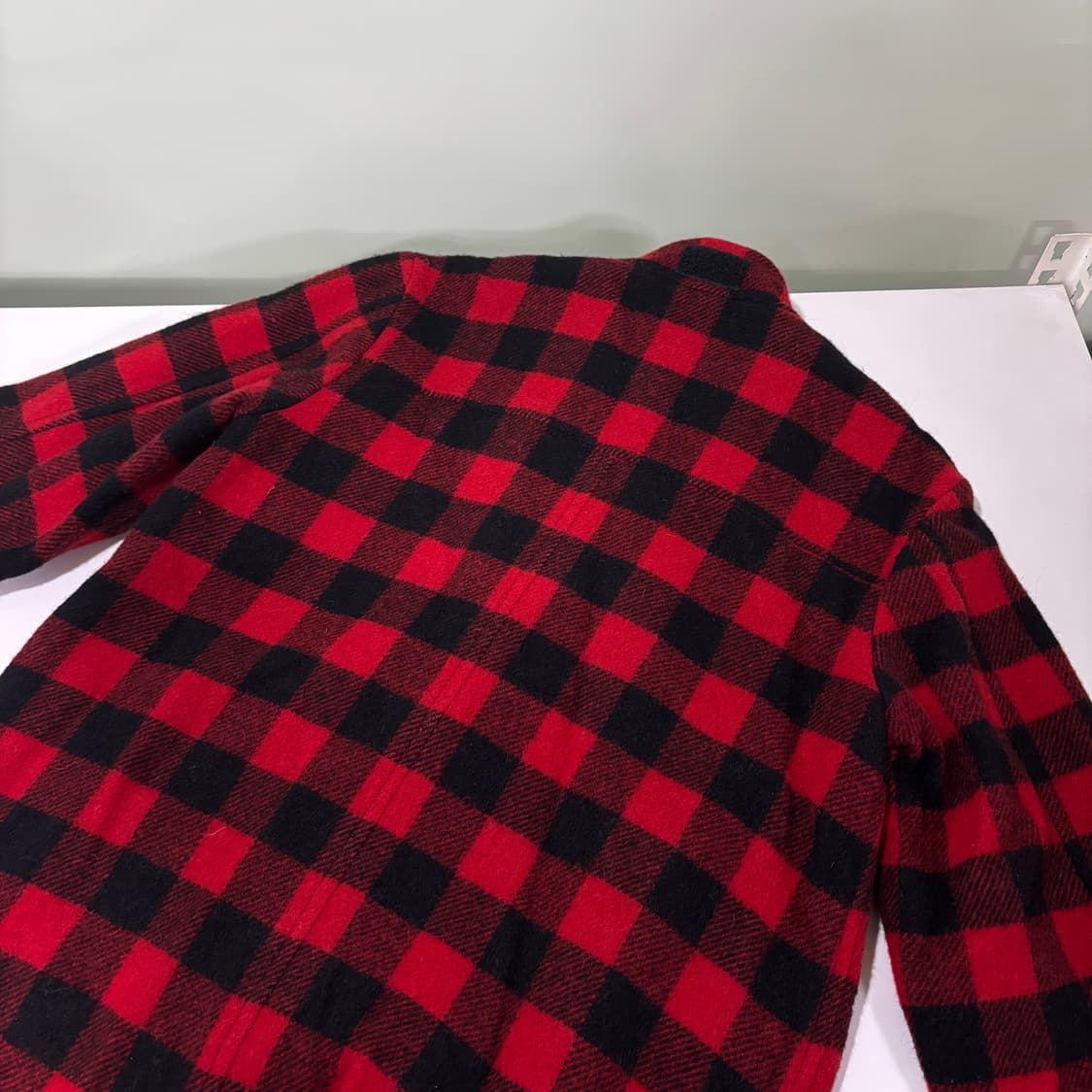 우먼L 폴로 랄프로렌 파이어맨 체크 울 자켓 상품이미지5