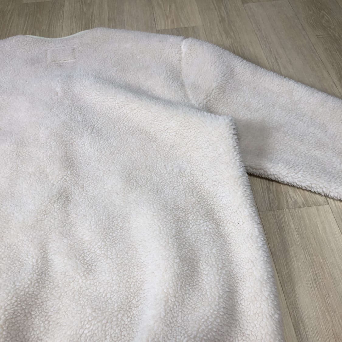 (XL) 리 Lee 보아 노카라 라이너 헤비 후리스 아이보리 자켓 상품이미지9