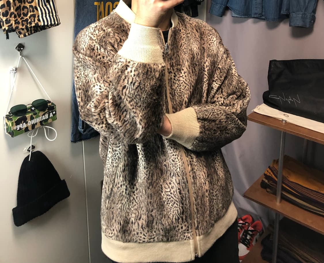 니들스 레오파드 리버시블 립 칼라 자켓 상품이미지1