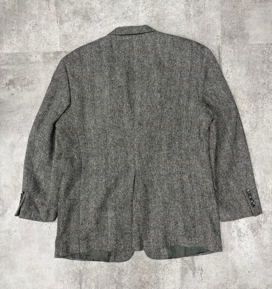 90s 버버리 헤링본 울 체크 자켓 상품이미지5