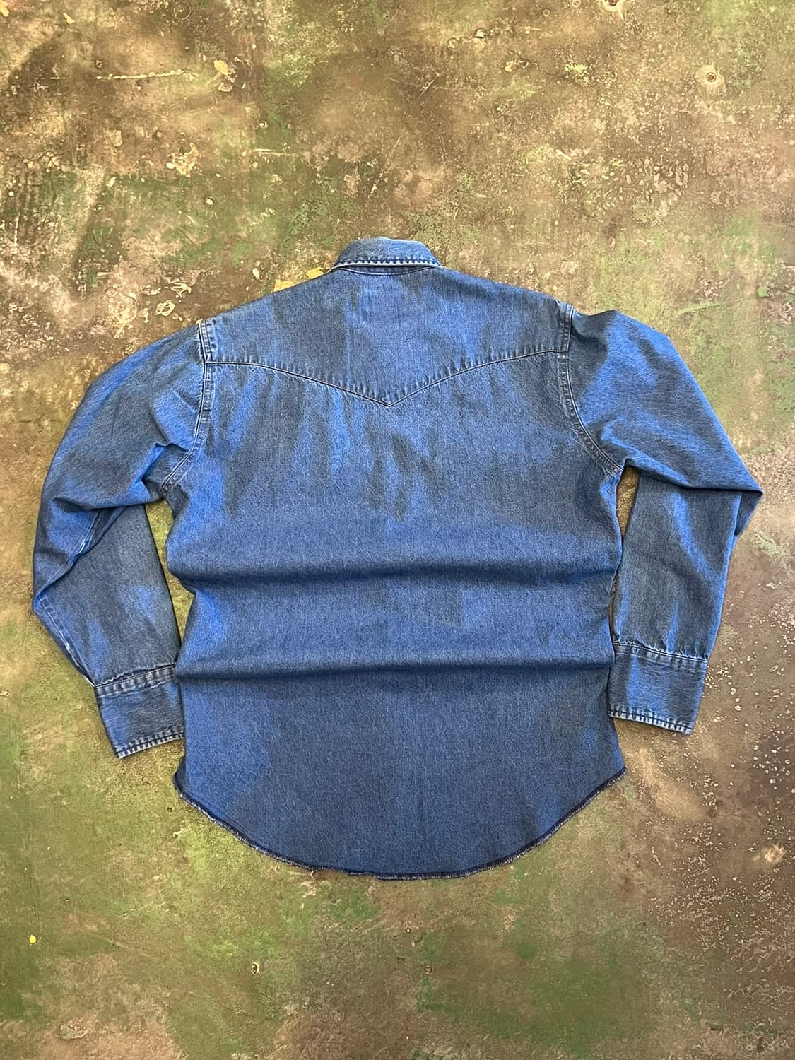 [M] 랭글러 Wrangler 인디고 데님 웨스턴 스냅 셔츠 상품이미지8