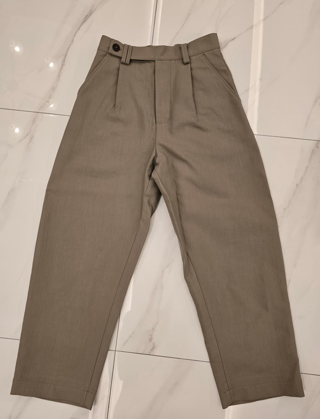 스튜디오 니콜슨 더블 코튼 VOLI 팬츠 - 스톤 상품이미지1