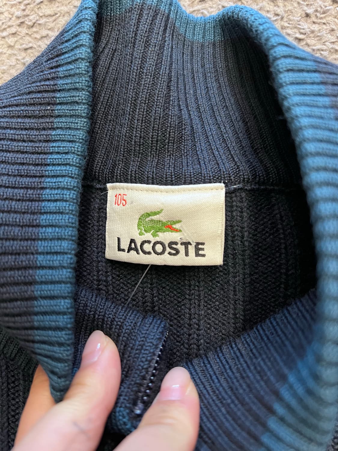 라코스테 니트 집업 상품이미지3