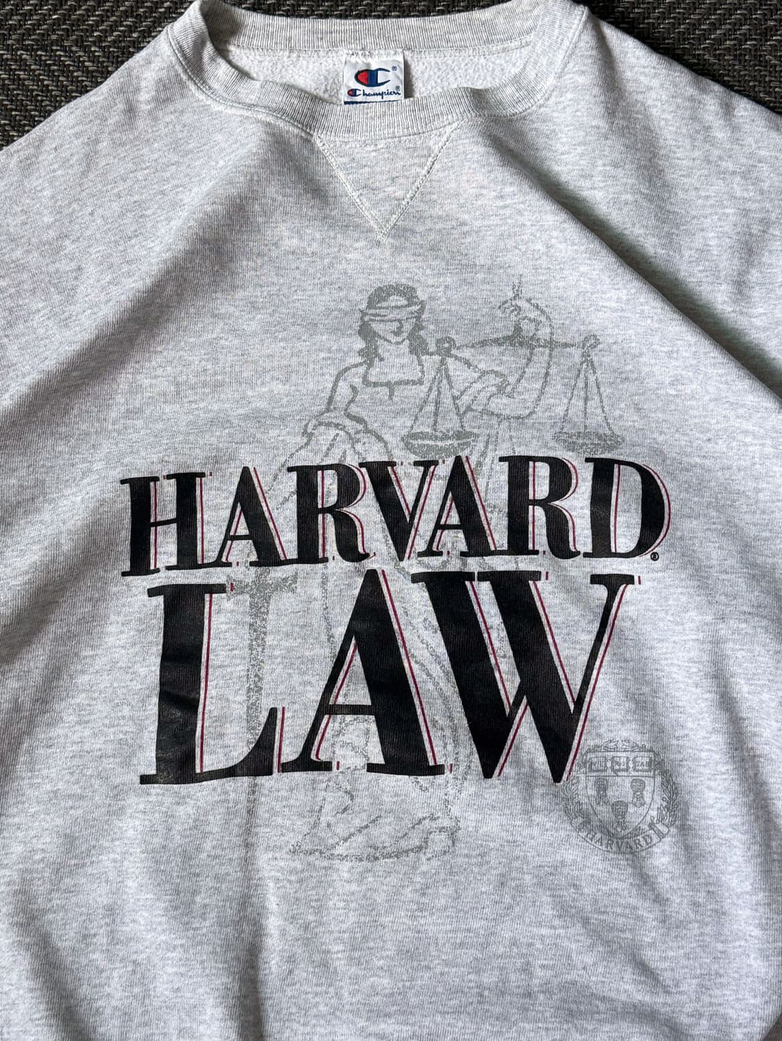90s 챔피온 HARVARD LAW 빈티지 스웻셔츠 (105-110) 상품이미지2