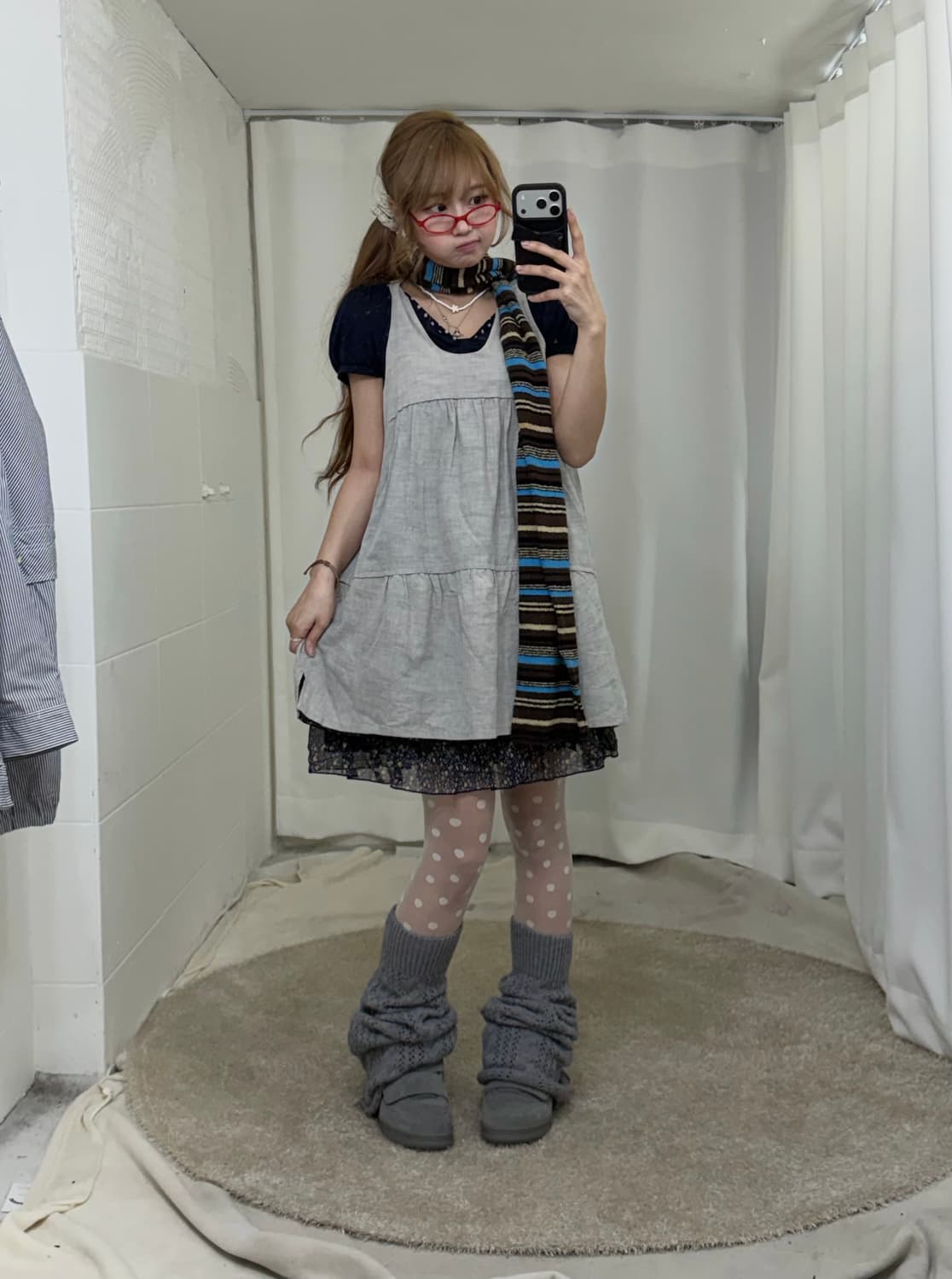 헬로키티 너드 모리 니혼진 야상 코디세트 상품이미지3