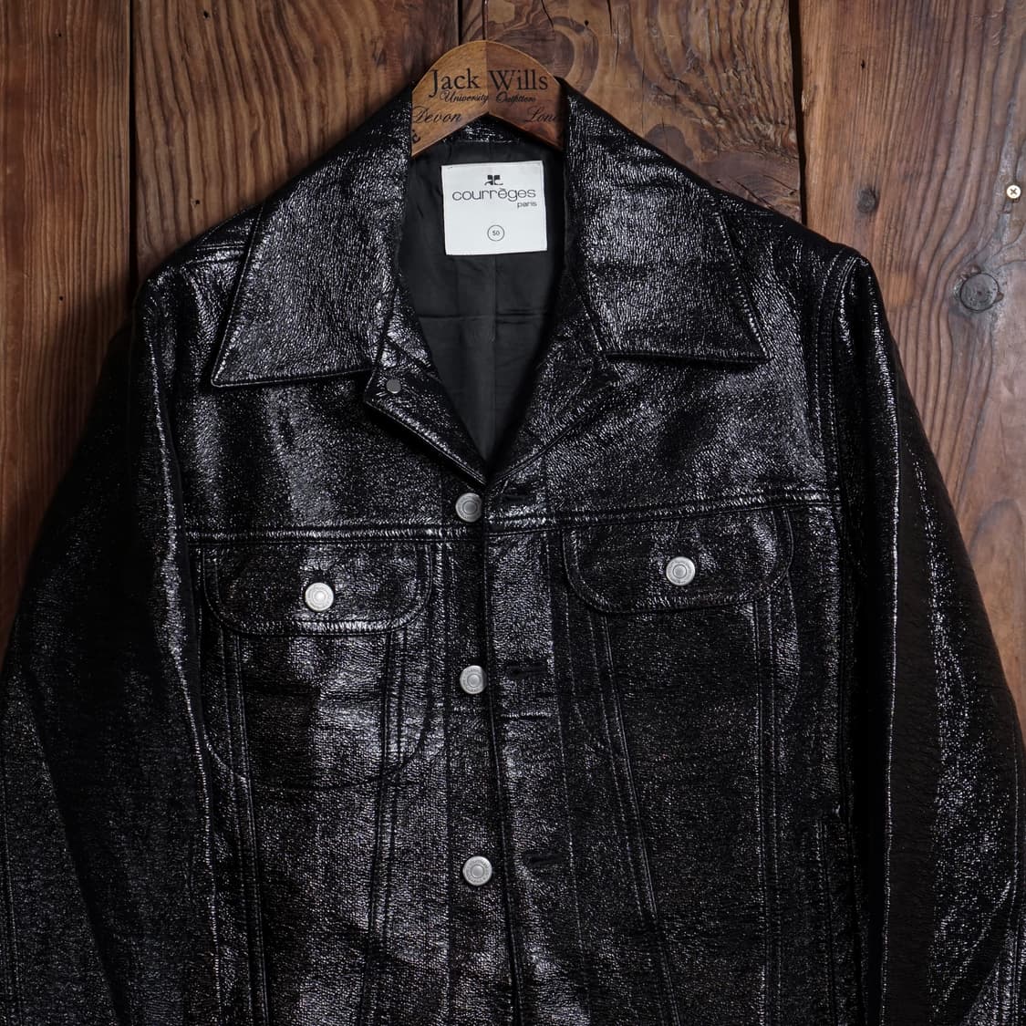 꾸레쥬 바이닐 트러커 자켓 상품이미지4