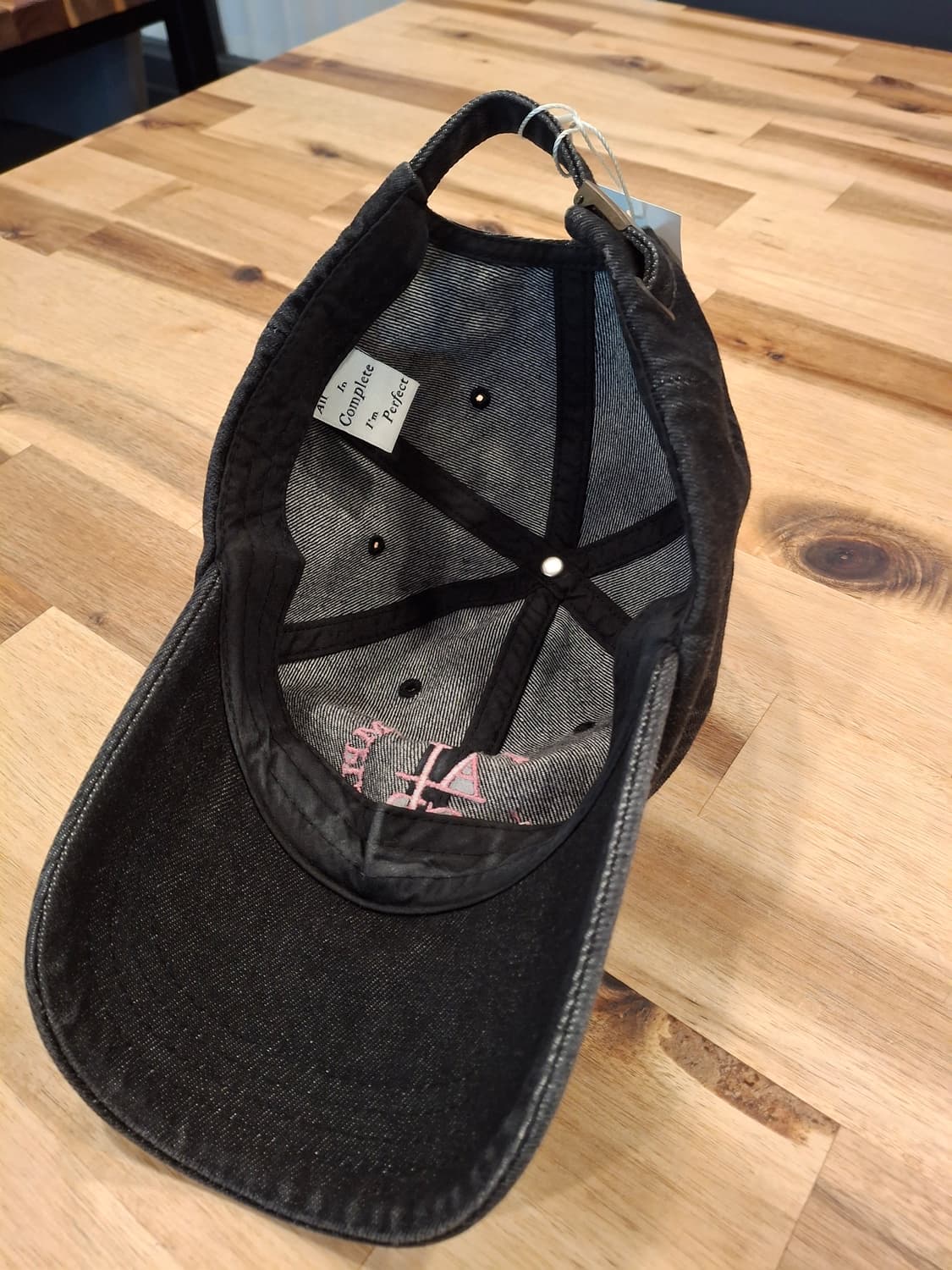 (마지막특가) 유니섹스 블랙데님 볼캡 상품이미지3