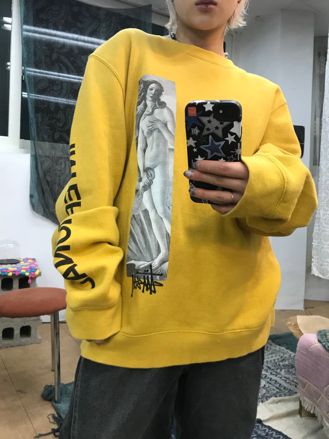 스투시 프린팅 기모 맨투맨  상품이미지2