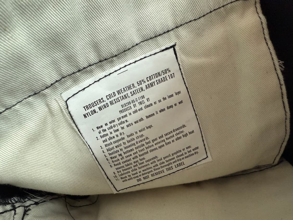 YMCL KY US M65 필드 팬츠 블랙 XS사이즈 상품이미지4