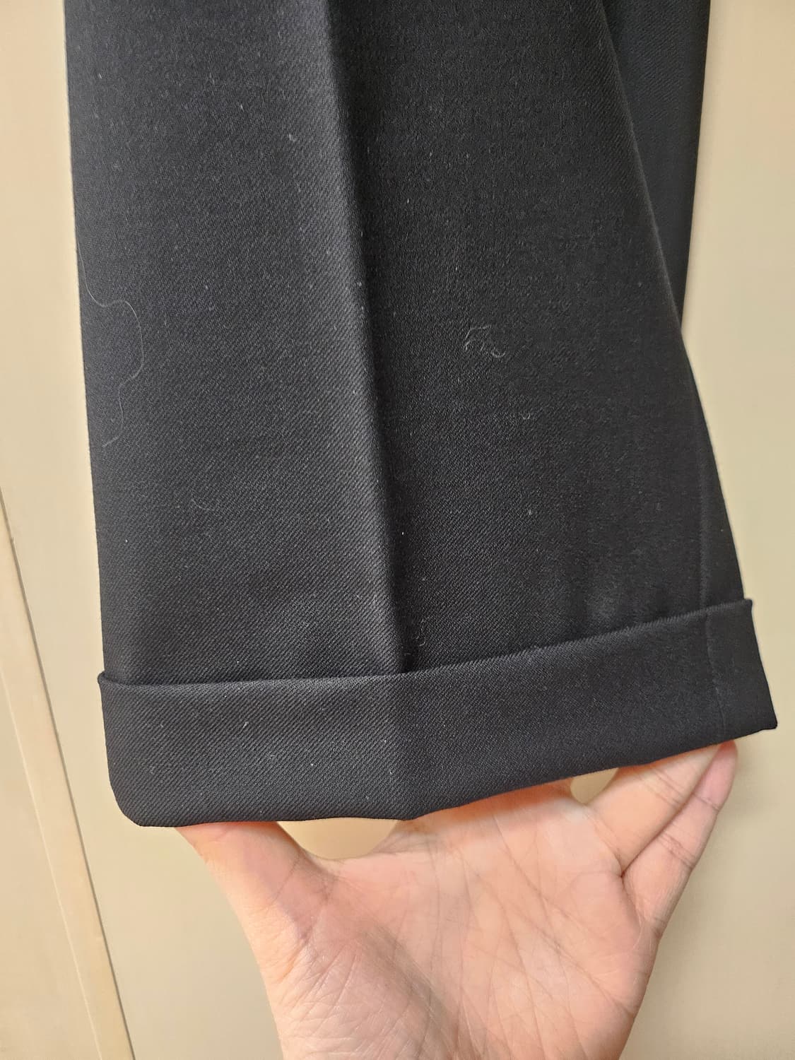 산드로 남성 블랙 슬랙스 44 상품이미지3