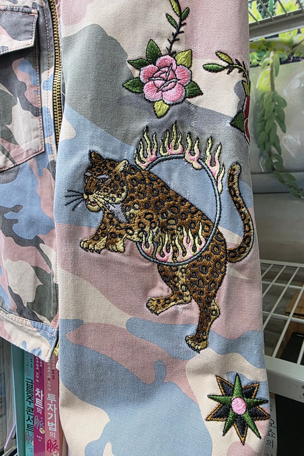 쟈딕앤볼테르 여성자켓 XS 44 자수 밀리터리 카모자켓 WM17 상품이미지2