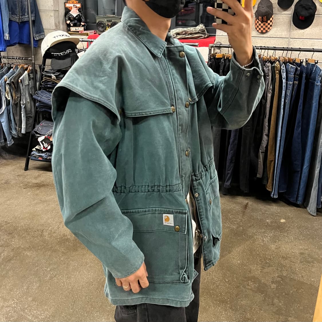 90s Carhartt 덕 케이프 코트 (105-110) 상품이미지10
