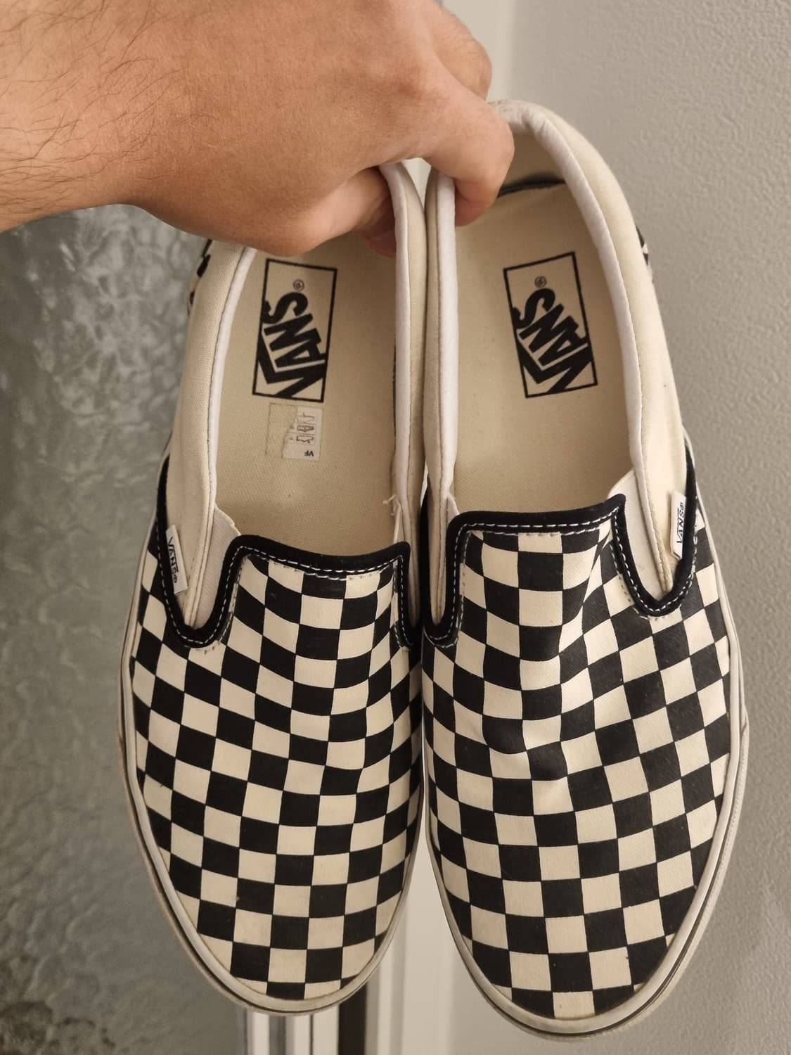 반스 클래식 슬립온 체커보드 블랙 화이트 285 상품이미지3