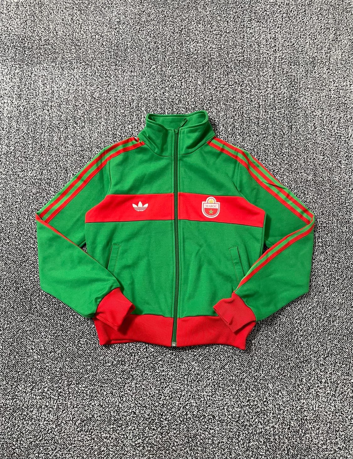 빈티지9. 아디다스 00'S 모로코 국대 져지 트랙탑 그린 레드 배색 상품이미지1